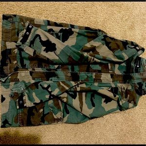 Military camouflage parka